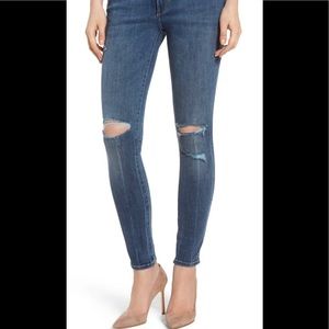 DL 1961 Emma Ripped Power Legging Jean size 24 EUC